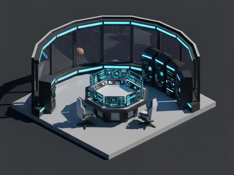Low Poly Observatory Control Room