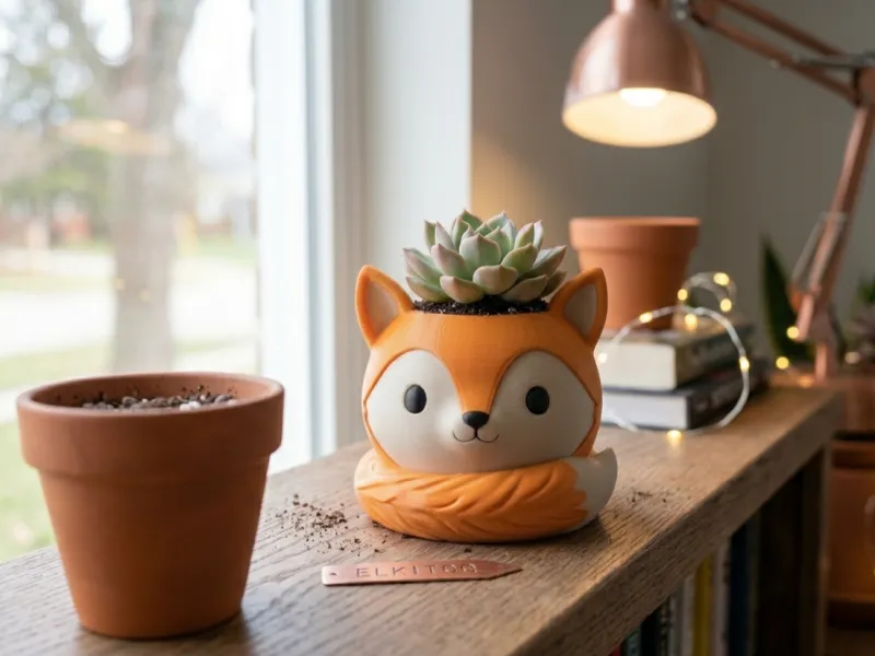Cute Fox Planter
