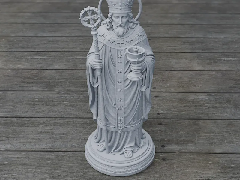 Heiliger Arnulf von Metz - Andachtsstatue