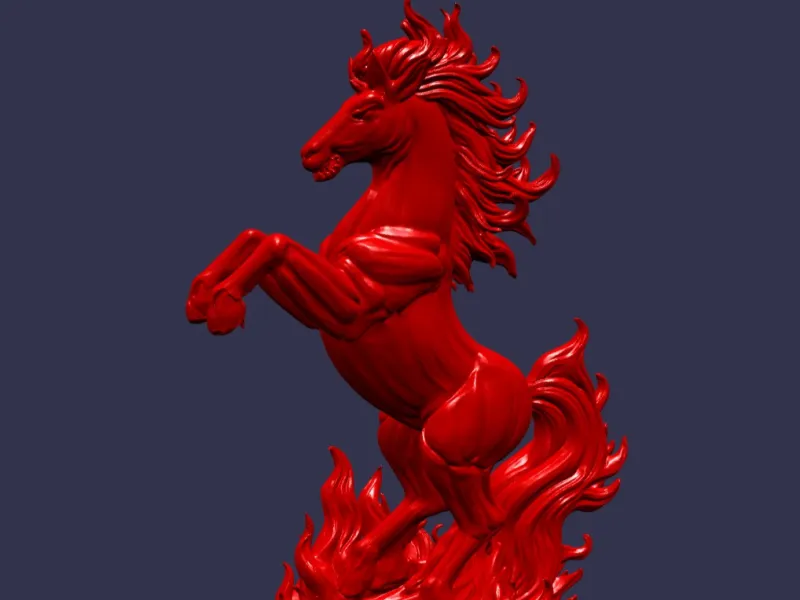 Cheval de Feu – Modèle 3D du Zodiaque Chinois 2026