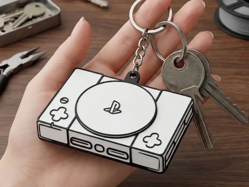 LLavero estilo PlayStation