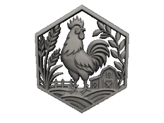 Rooster Wall Decoration