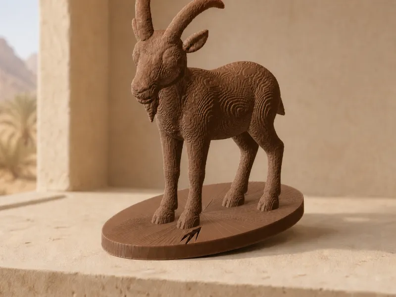 Íbice nubio – Coleccionable de fauna de las montañas de Arabia