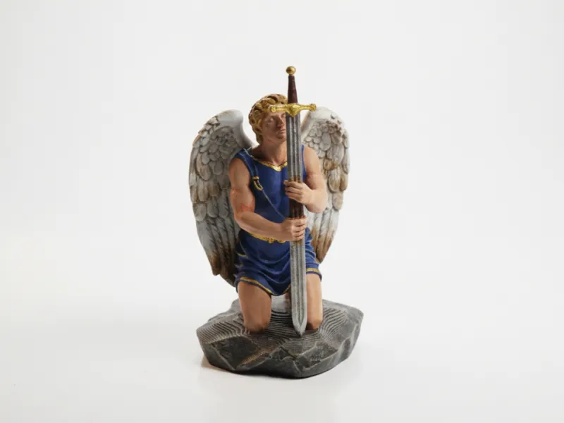 Gevallen Engel Standbeeld Fantasie Mythologie 3D Printbaar