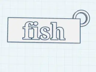 fish keychain