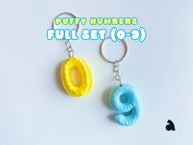 Puffer Numbers | Full 0-9 Set