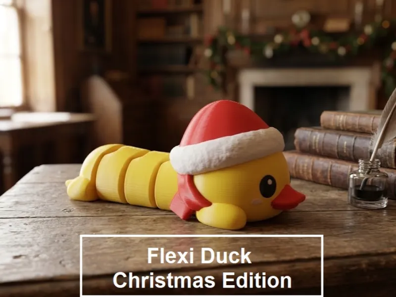 pato navideño flexi