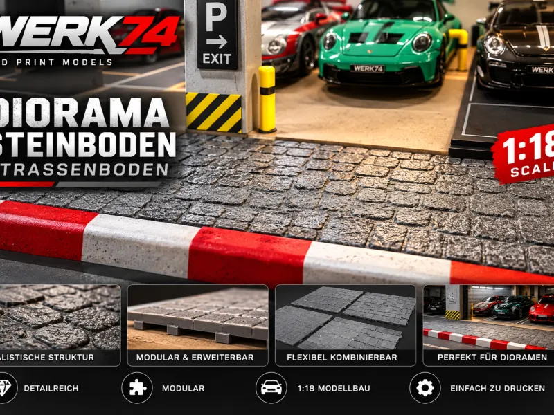 Diorama Steinboden / Strassenboden