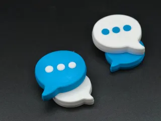 对话气泡磁吸留言冰箱贴