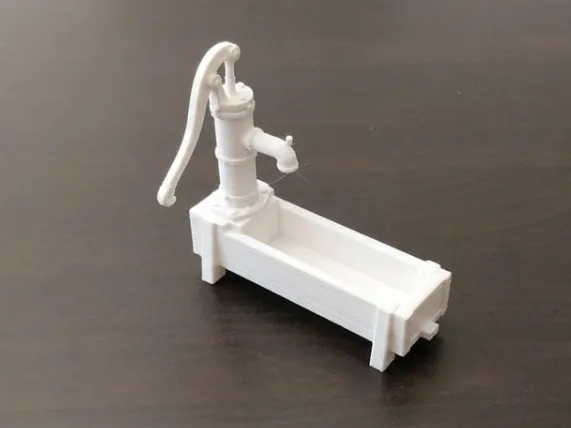 Hand Water Pump with Trough – Farm Equipment