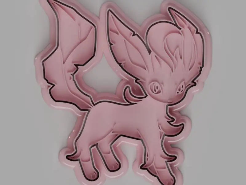 Leafeon Cookie Cutter + Stamp