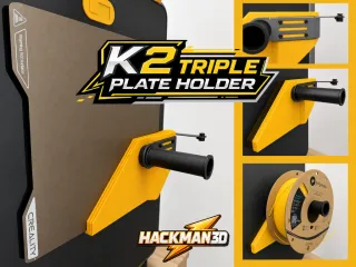 K2 Triple Plate Holder (Stock Spool Holder Mount)