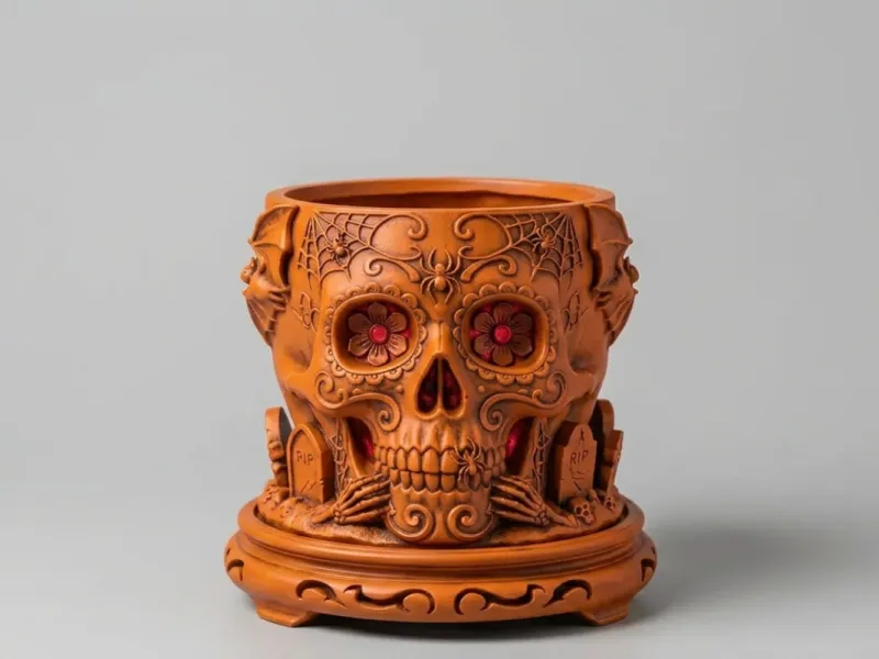 Maceta Calavera Halloween