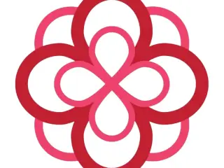 AOII infinity rose keychain