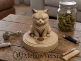 Grumpy Cat Herb Grinder - 2 - Part Magnetic - MellowVerse-0