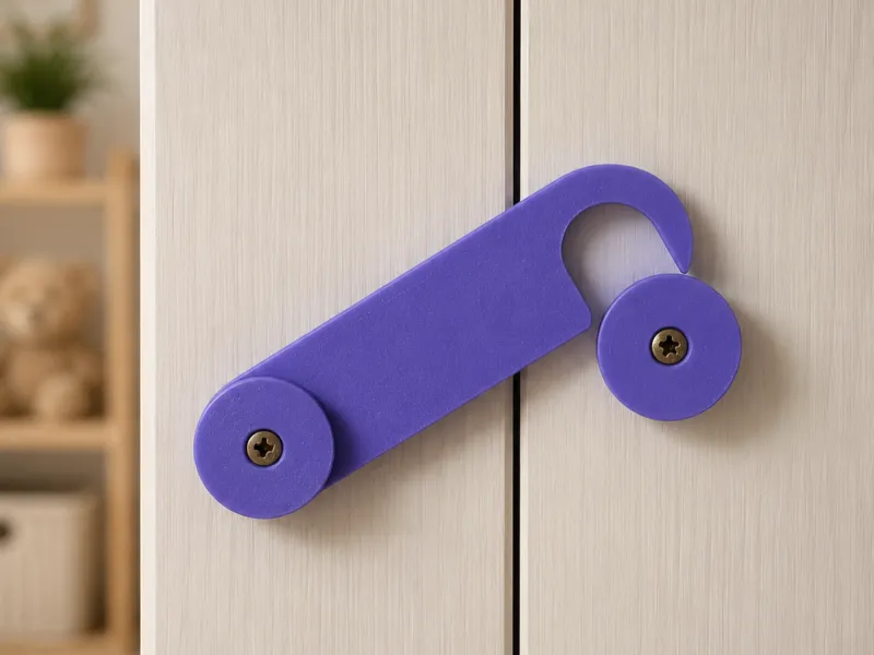 Serrure de sécurité pour armoire pour enfants et animaux domestiques – Verrou d'armoire imprimable en 3D