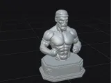 Muay Thai trophy bust - Busto troféu Muay Thai-0