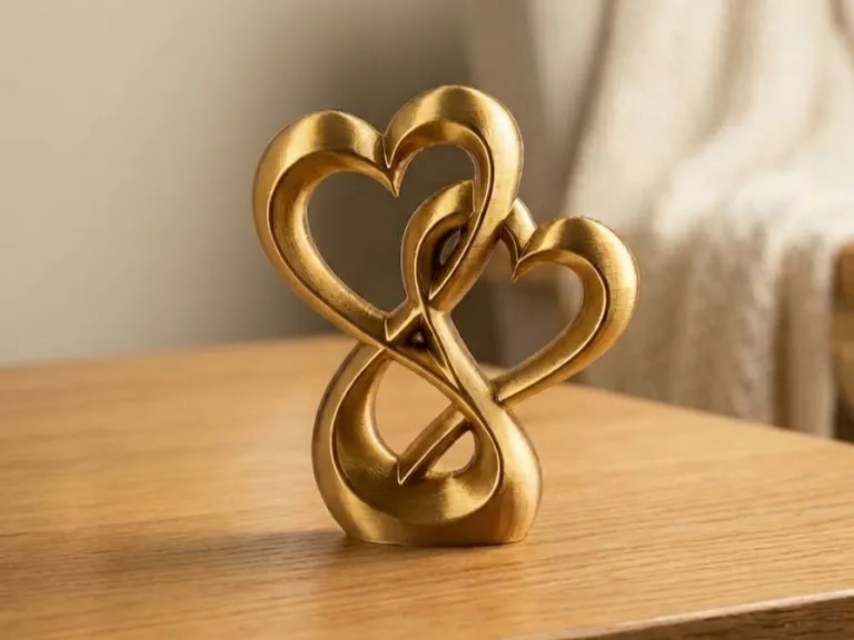 Cuori Intrecciati all'Infinito - Decorazione d'Amore Elegant