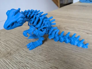 Flexi Acrocanthosaurus Skeleton with stand – Print-in-Place