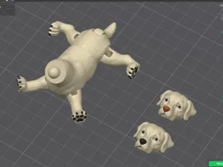 Labrador retriever dog flexi toy 31 v2026 (SNAP + 3MF)