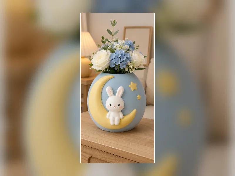 Wazon Ceramic Lotus Art Vase