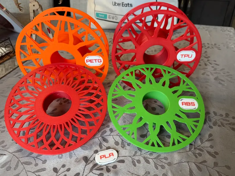 Filament Klipsli Geçmeli Etiketli Filament Makarası