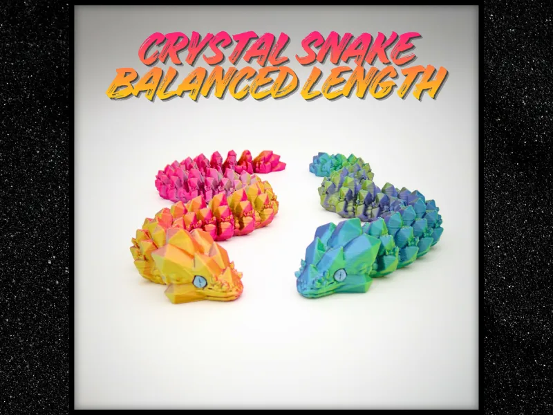 Serpente di cristallo lunghezza base - Occhi separati