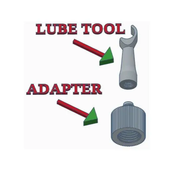 Z-Axis Lube Tool ADAPTER 1/2-24 THREAD