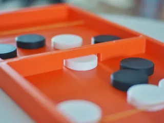 Colliding chess pieces