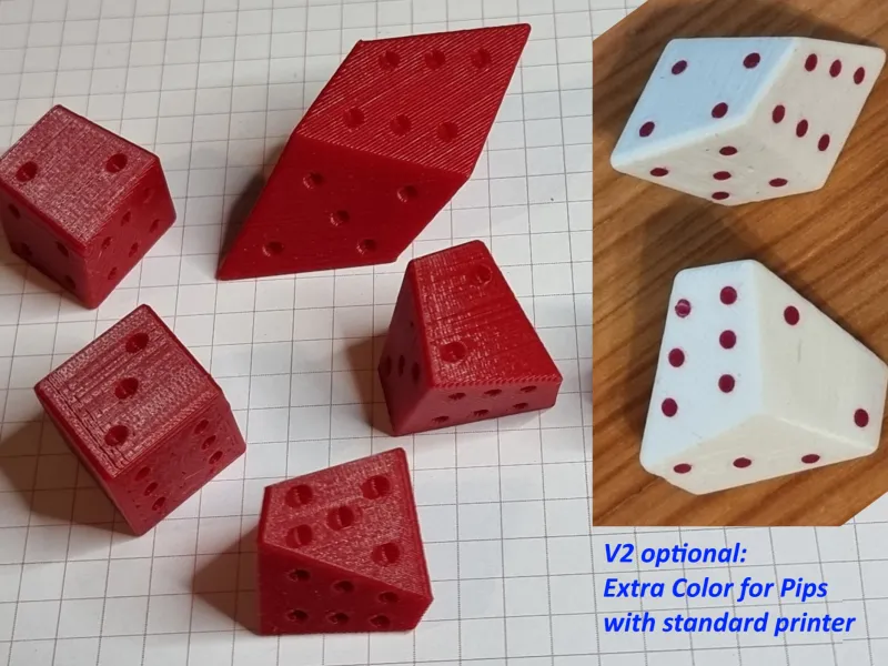 Gekke Eerlijke Scheve Dobbelstenen V2 Aanpasbaar