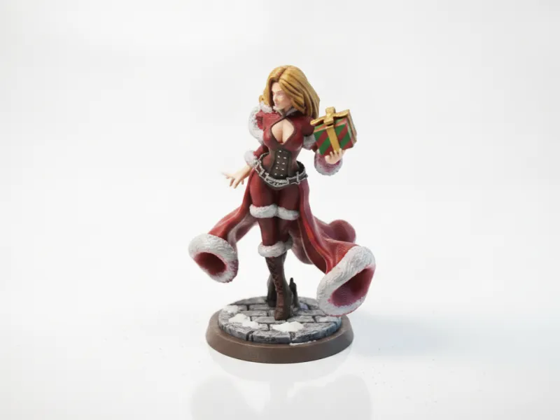 Christmas Gifts Babe Female Figurine 3D Printable