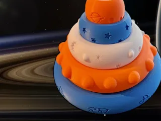 Saturn's (Tower) Rings Toy Puzzle for Kids