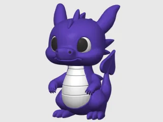 Purple Baby Dragon