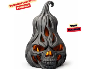 VORONOI SKELETON PUMPKIN 🔥🎃💀