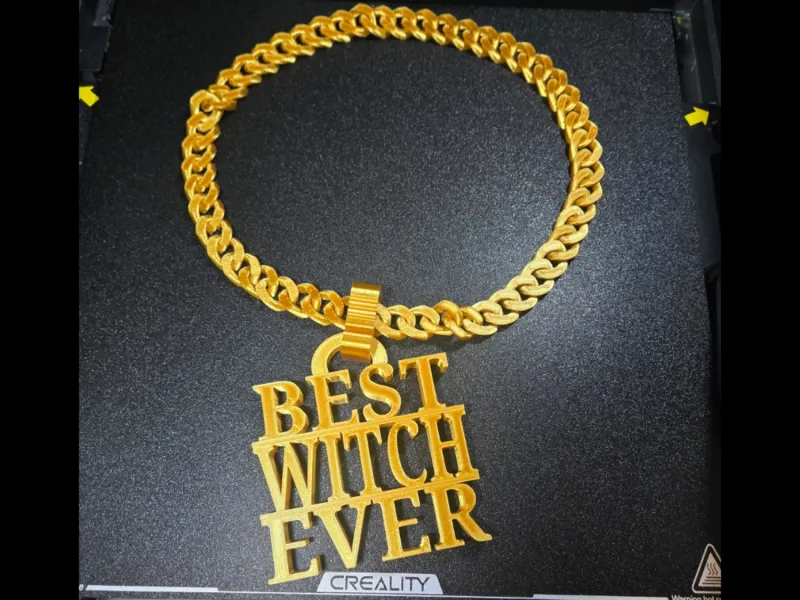 BEST WITCH EVER Halloween Bling Chain Costume Jewelry Free