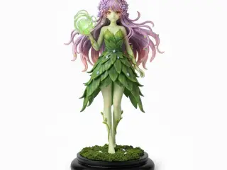 Anime girl forest