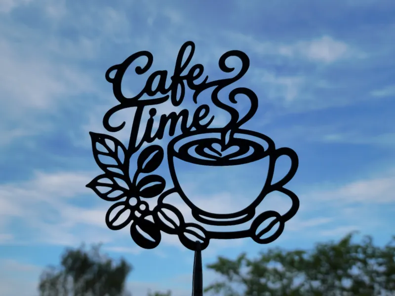 Cafe Time Coffee 2D Wall Art