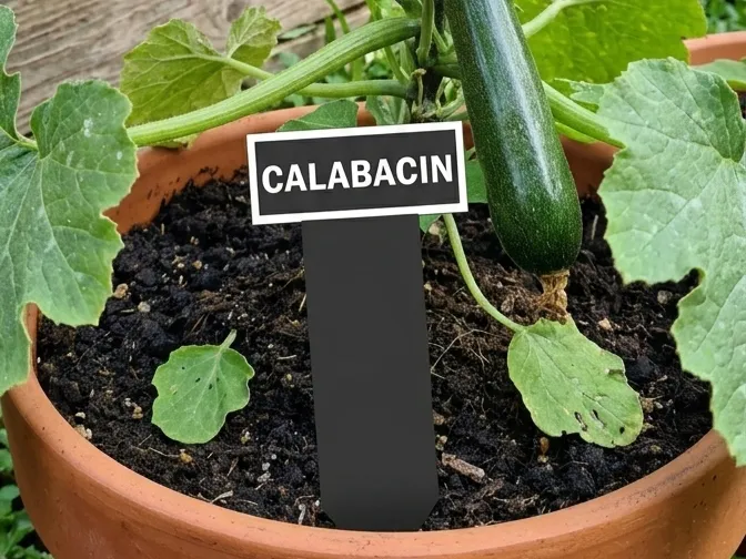 Cartel planta calabacin