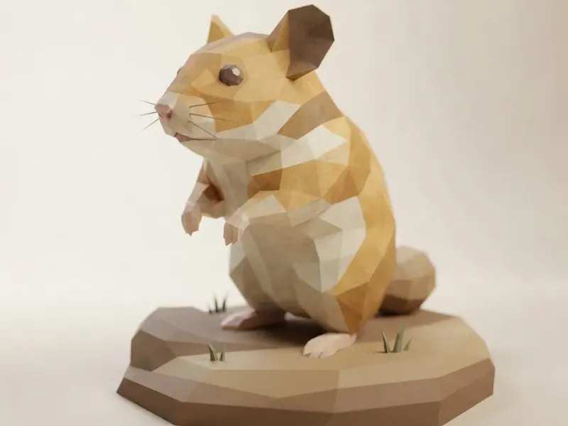 Low Poly Hamster