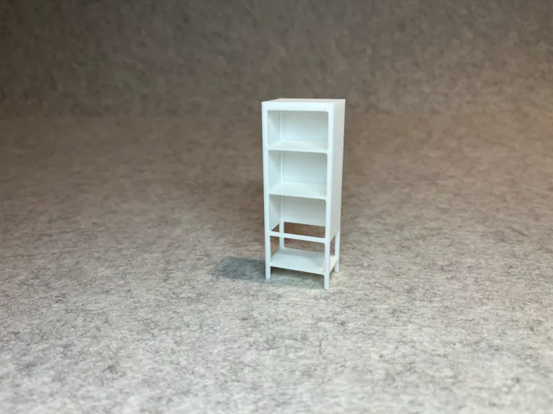 Dollhouse cabinet shelf miniature house