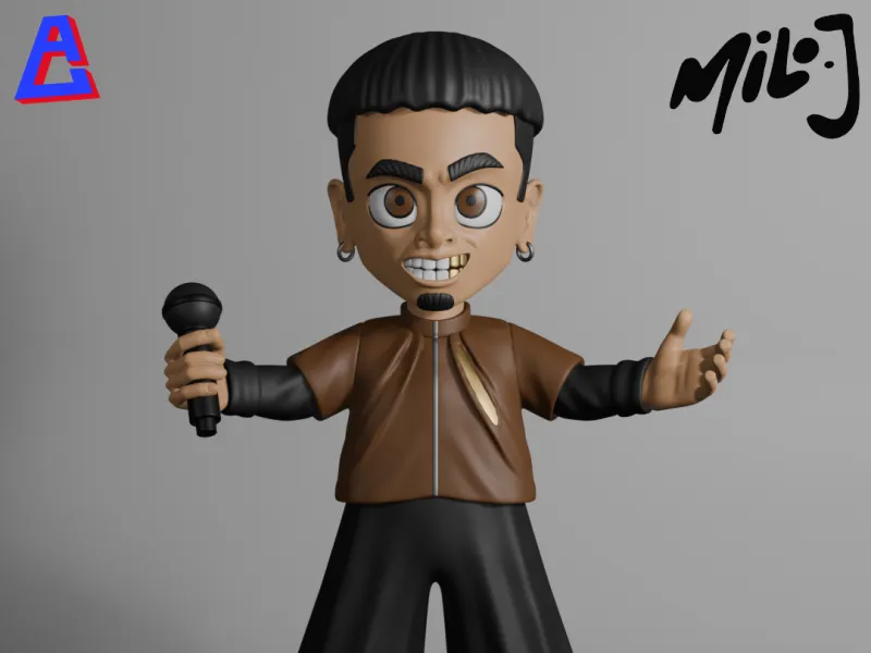 Milo J Figura Imprimible en 3D