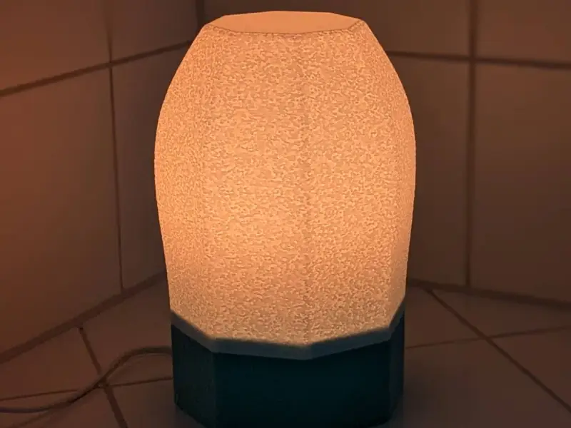 HexaGlow - 3D Printed hexagonal e27 Lamp