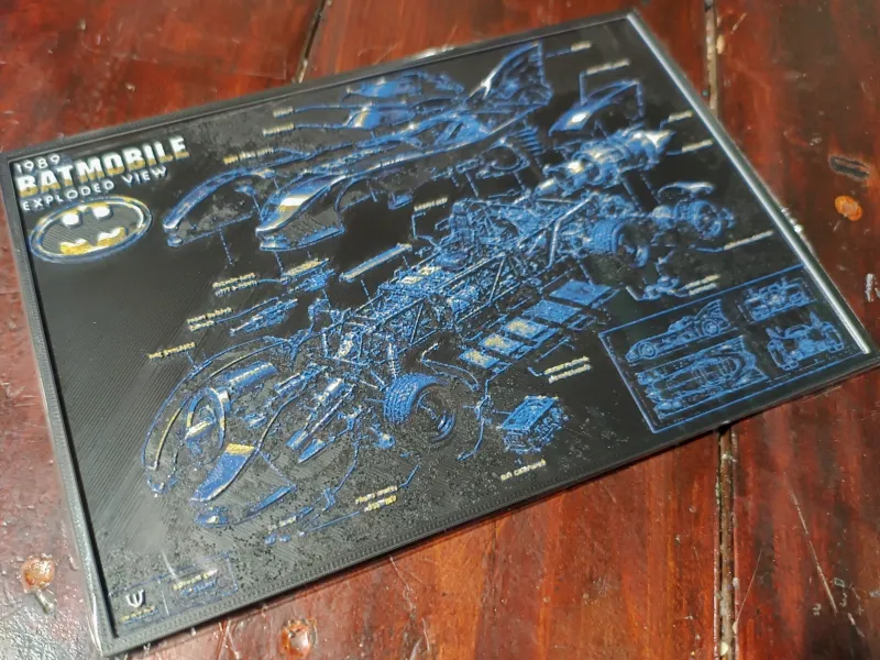Batmobile 1989 Batman Hueforge