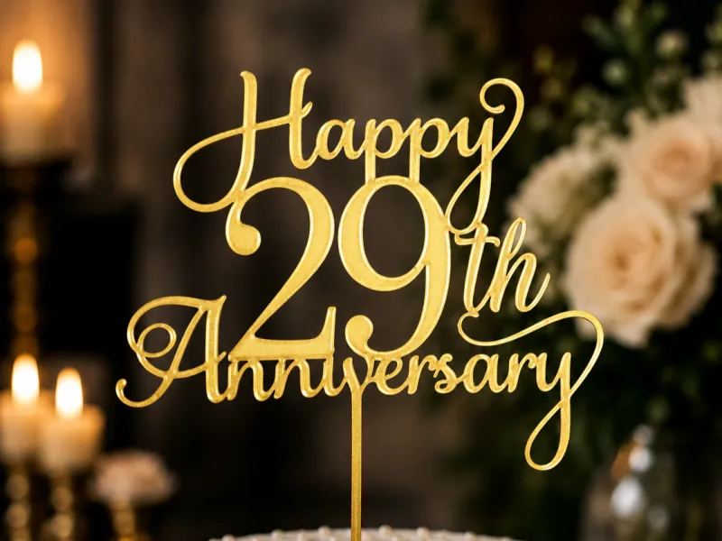29周年記念ケーキトッパー