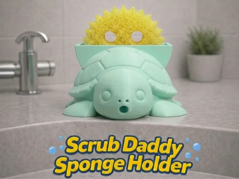 Coral the Sea Turtle Scrub Daddy Holder