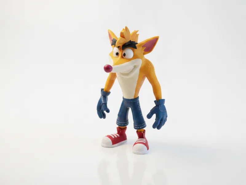 Crash Bandicoot Figurine Gaming Collectible 3D Printable