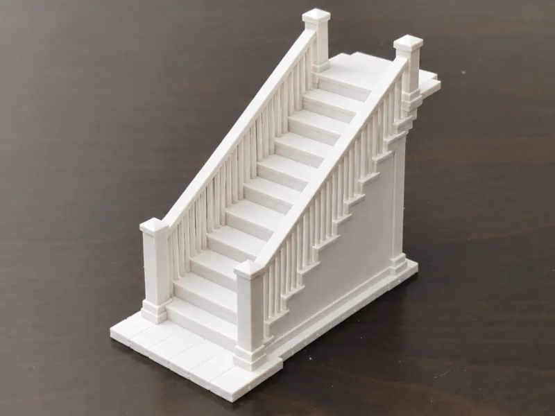 Rustieke Houten Trap - Realistische Miniatuur