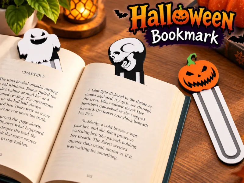 Halloween Bookmark 3d modal