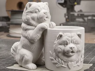 Chow Chow dog ornament