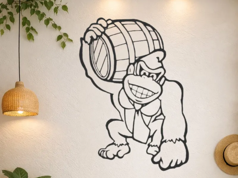 silueta donkey kong